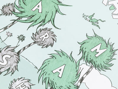 Daniel Arsham x Dr. Seuss "The Lorax" - Hommage écologique Poster