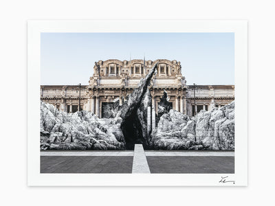JR - La Nascita, Milano Centrale, Italie, 2024
