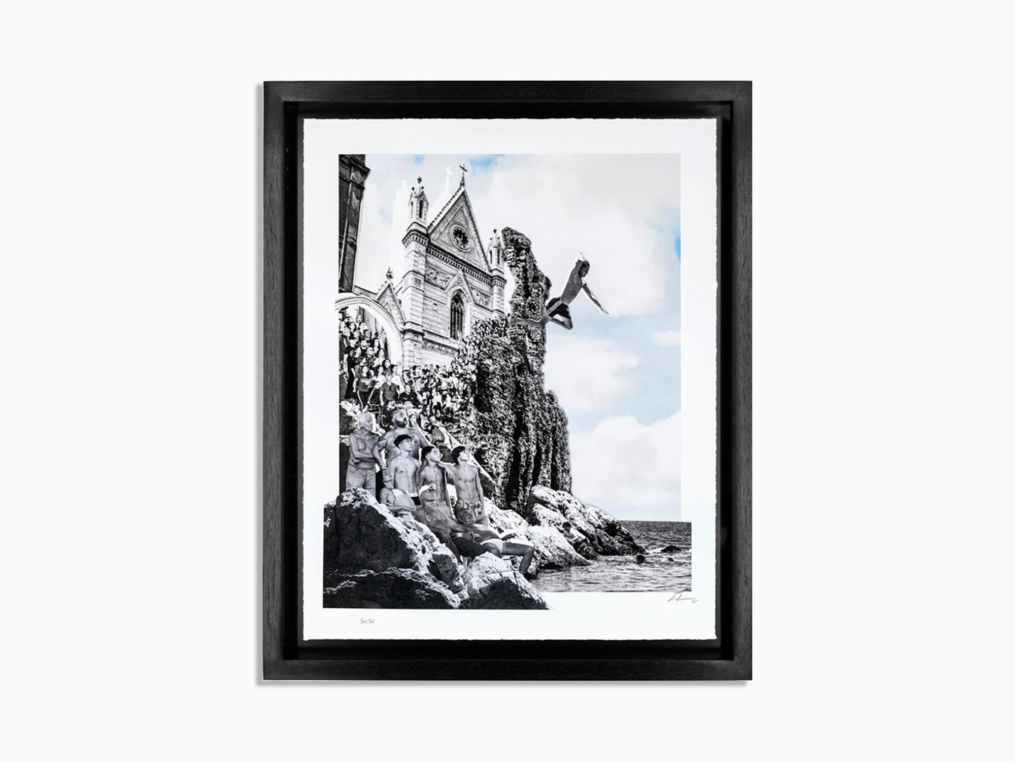 JR - Le Chronache di Napoli, Il Tuffo, Collage, 2025