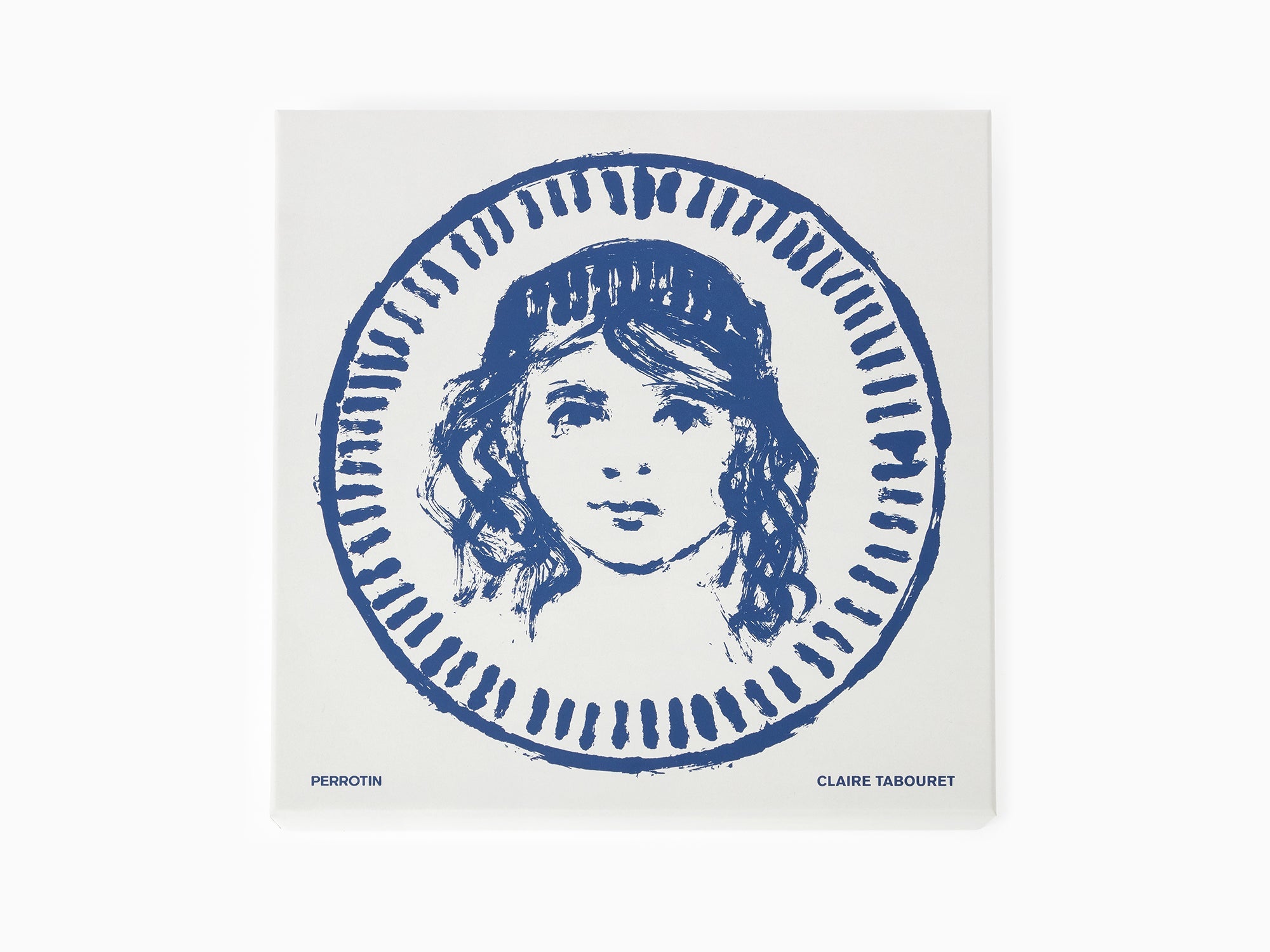 Claire Tabouret - Assiette décorative "Portrait à rayures