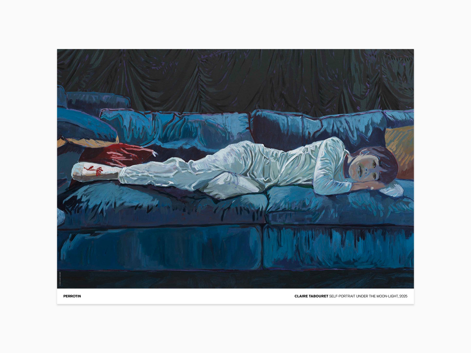 Claire Tabouret Autoportrait au clair de lune ( poster dédicacée)