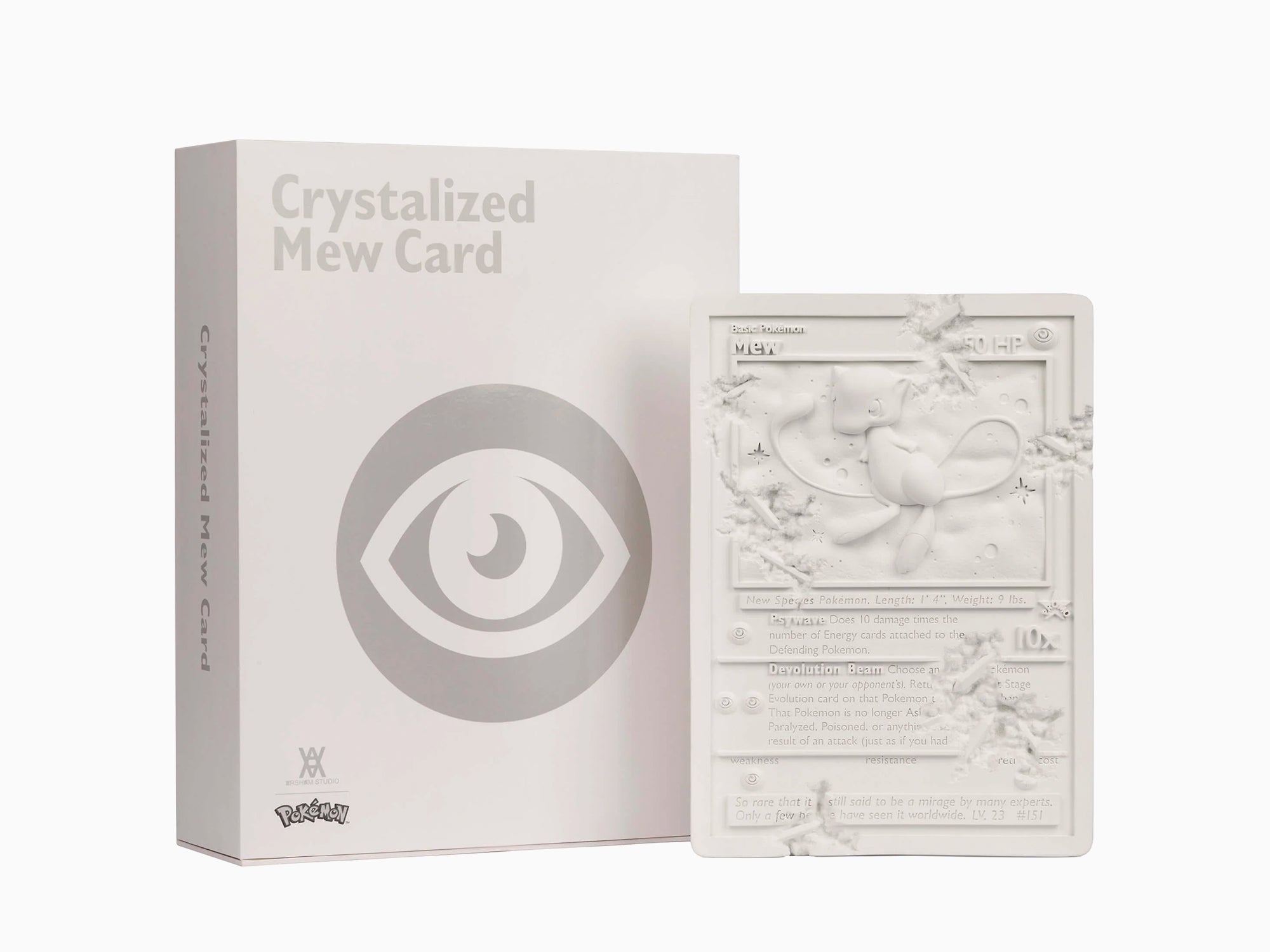 Daniel Arsham - Carte Mew cristallisée blanche