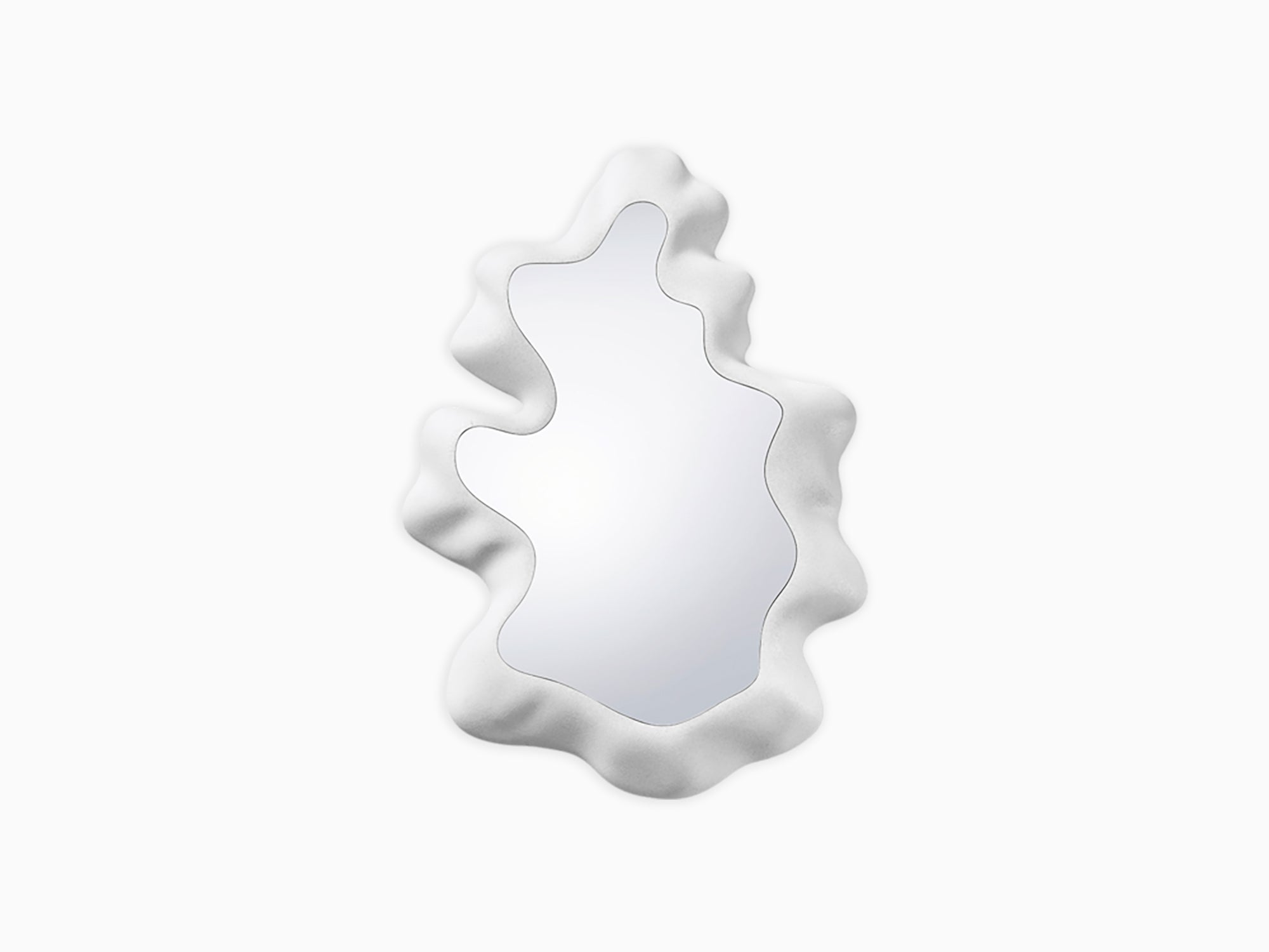 Snarkitecture - Miroir sculpté blanc