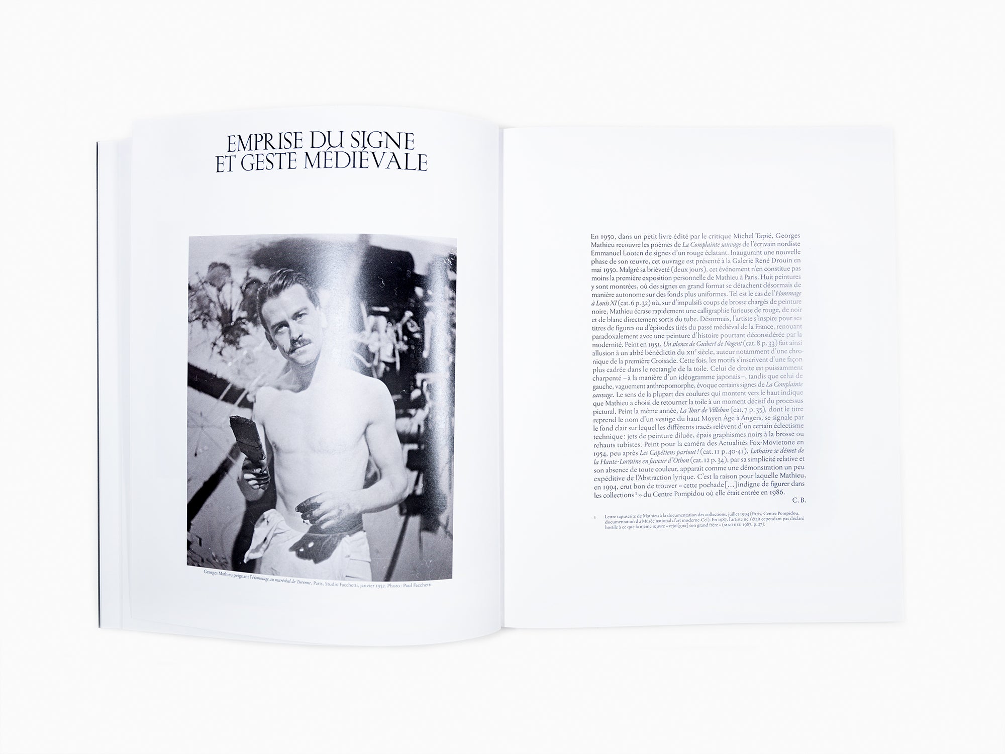 Georges Mathieu - Geste, vitesse, mouvement