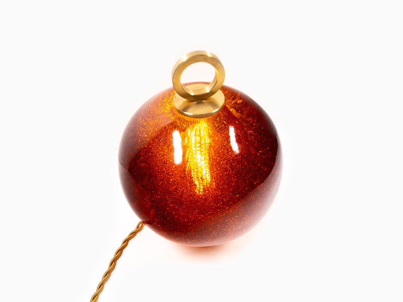 Jean-Michel Othoniel - Lampe perle Ambre Mica 15cm (23EN039)