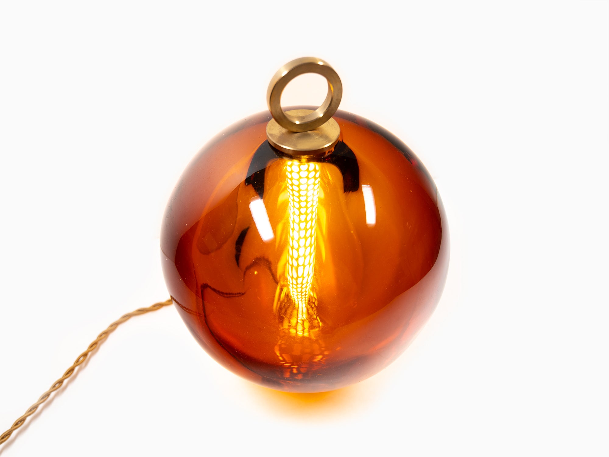 Jean-Michel Othoniel - Lampe perle Ambre 18cm (23EN253)