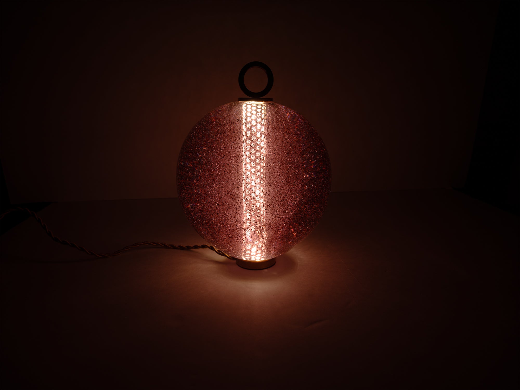 Jean-Michel Othoniel - Lampe perle Alessandrita-Améthyste Mica 18cm (23EN109)