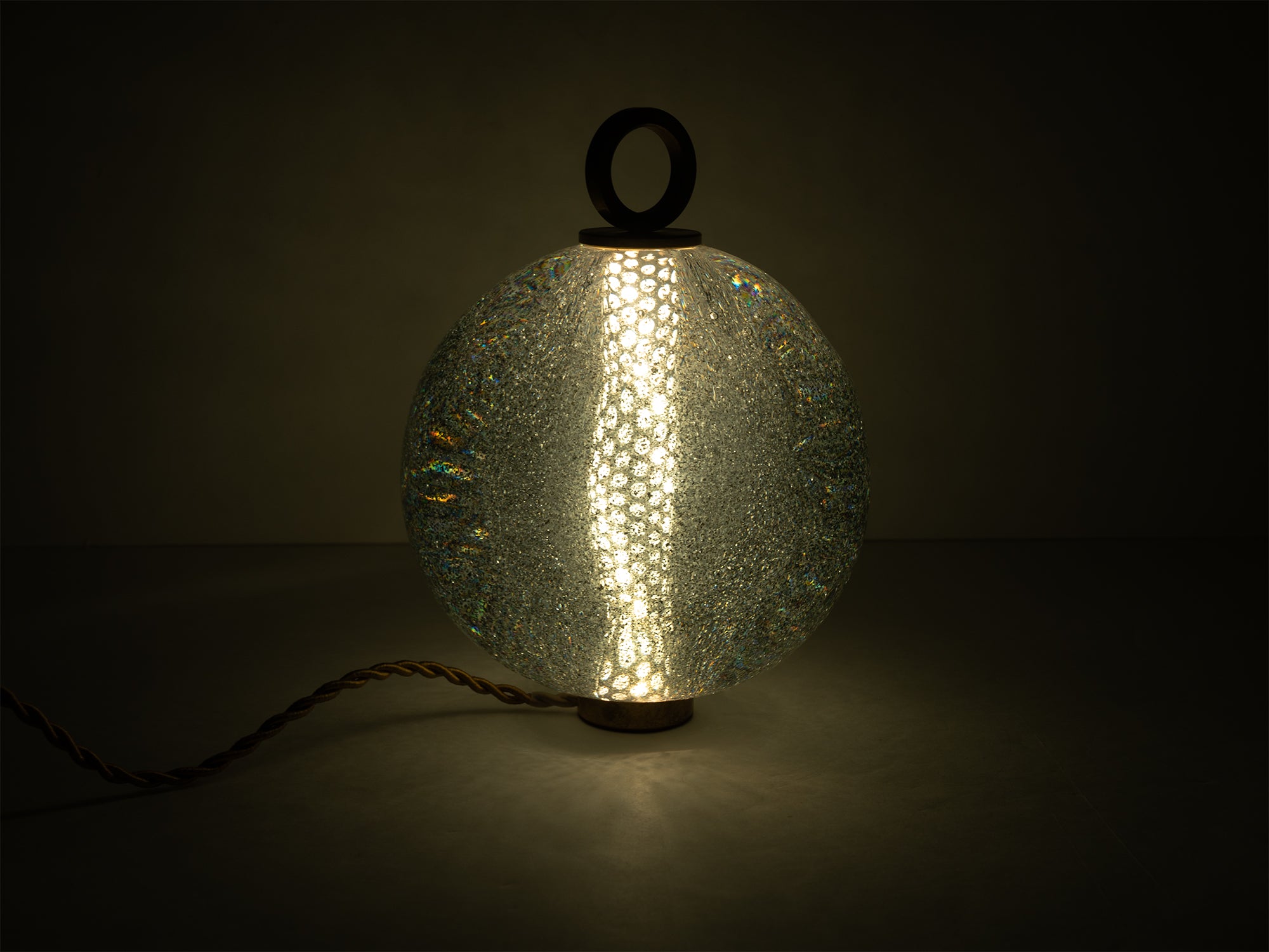 Jean-Michel Othoniel - Lampe perle Gris Mica 15cm (23EN285)