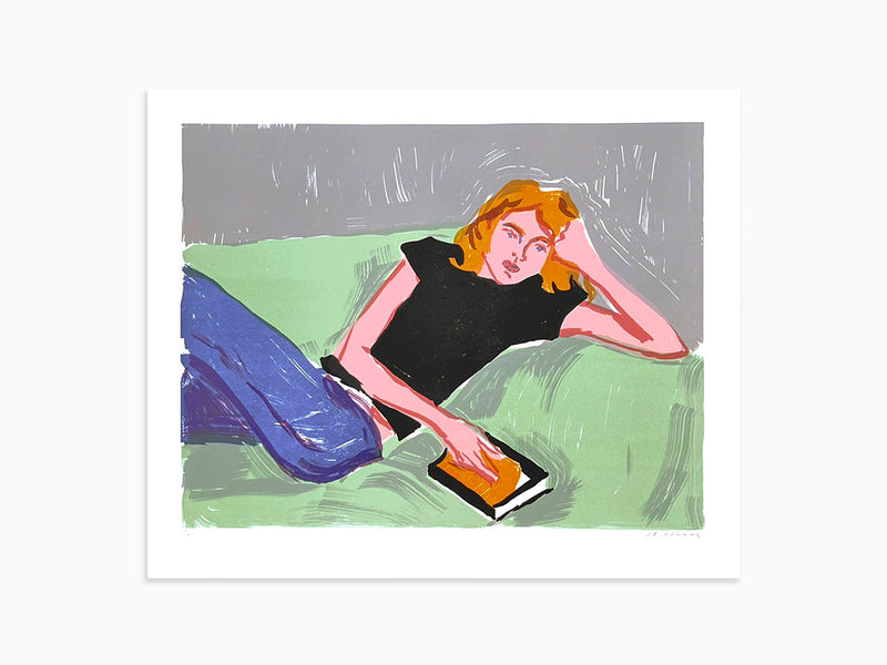 Jean-Philippe Delhomme - Léa avec carnet de notes