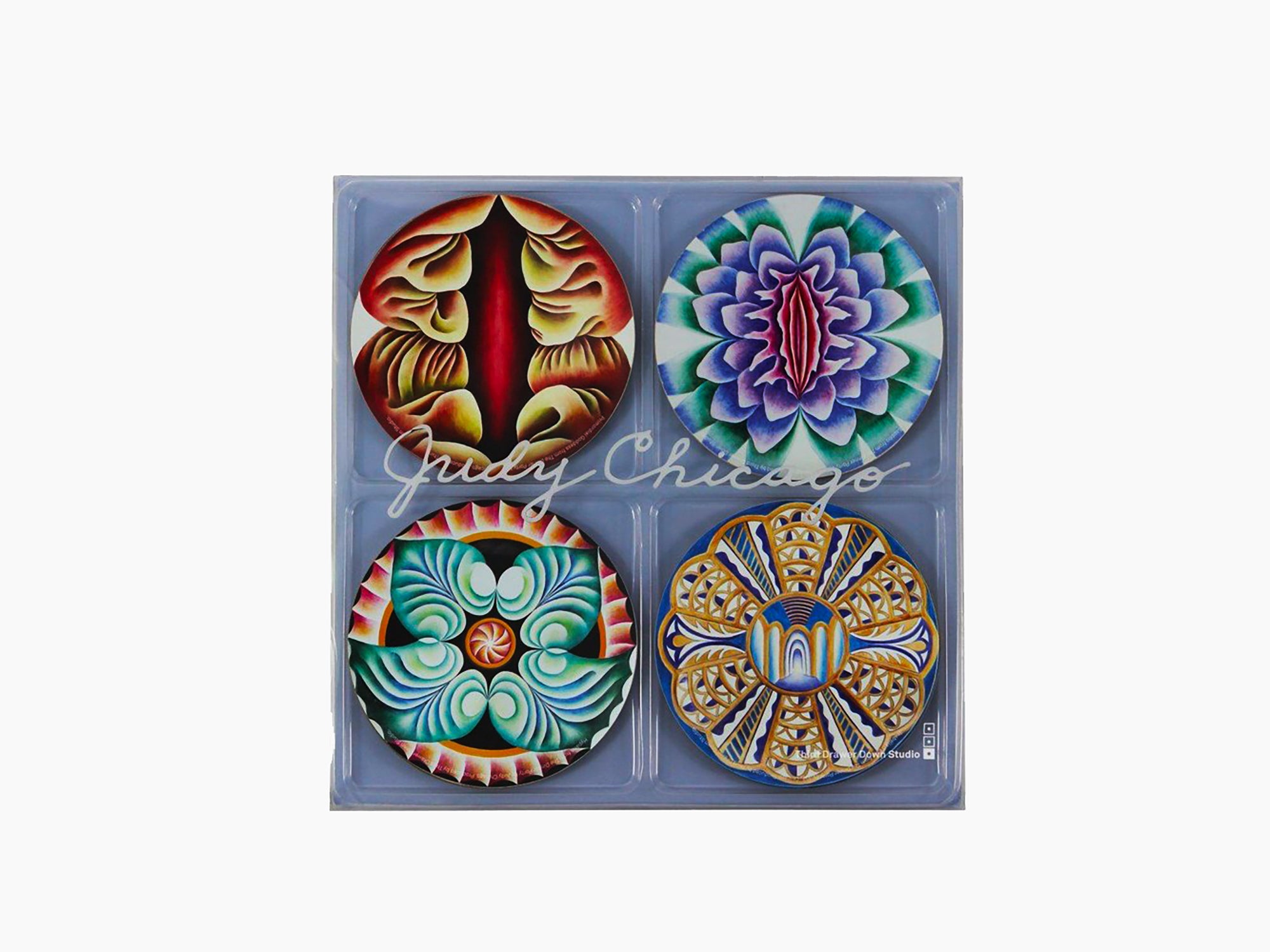 Judy Chicago - Lot de quatre sous-verres