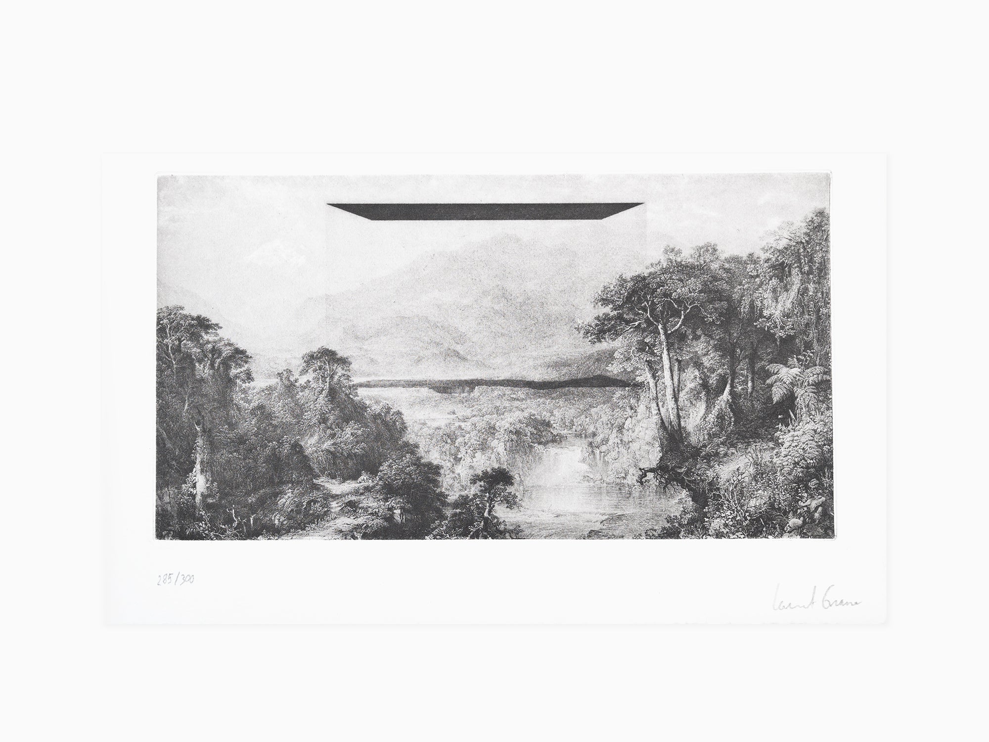 Laurent Grasso - Études sur le passé (île aux Orchidées) - Gravure