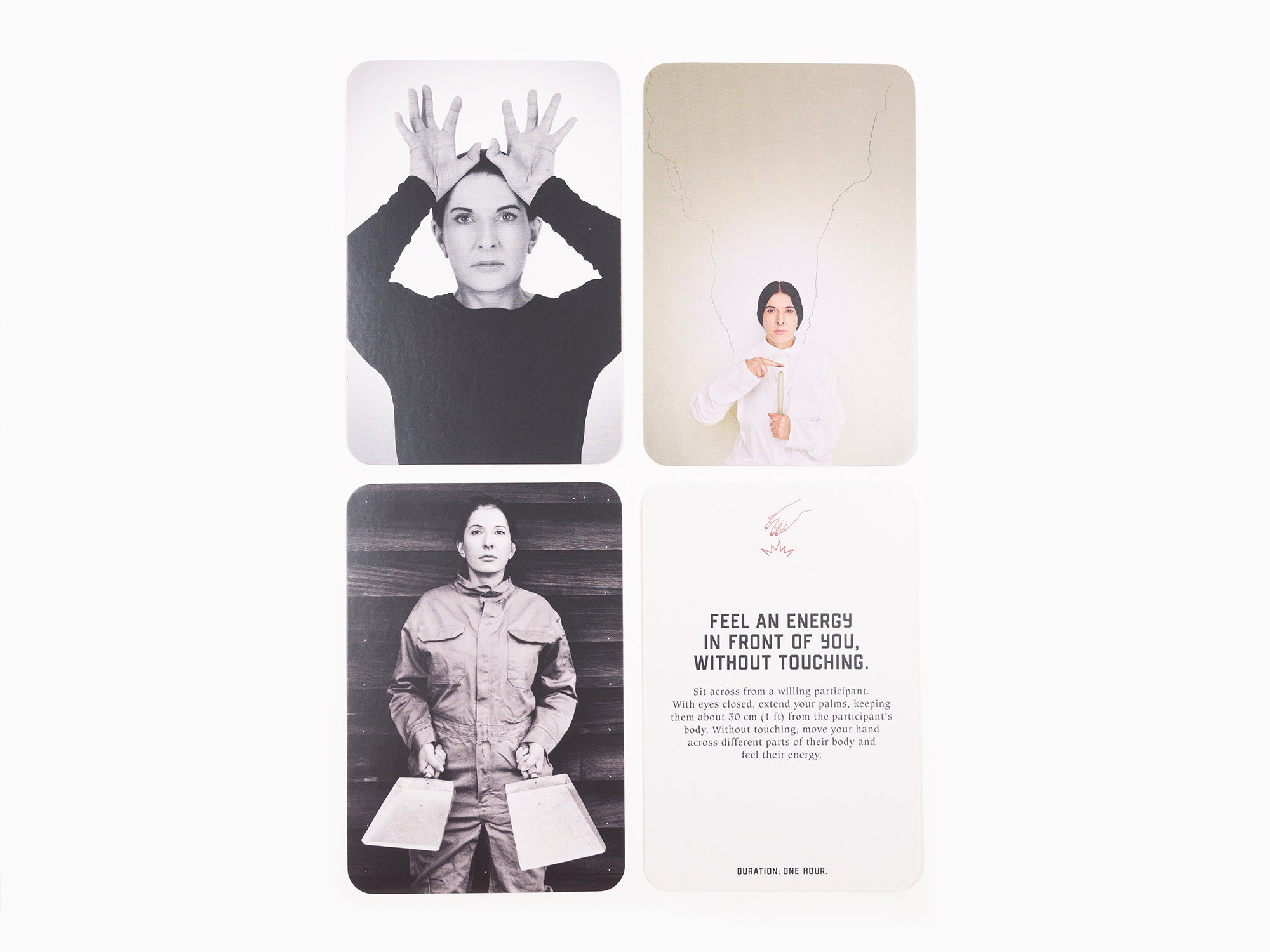 Les cartes d'instruction de la méthode Marina Abramovic pour redémarrer votre vie