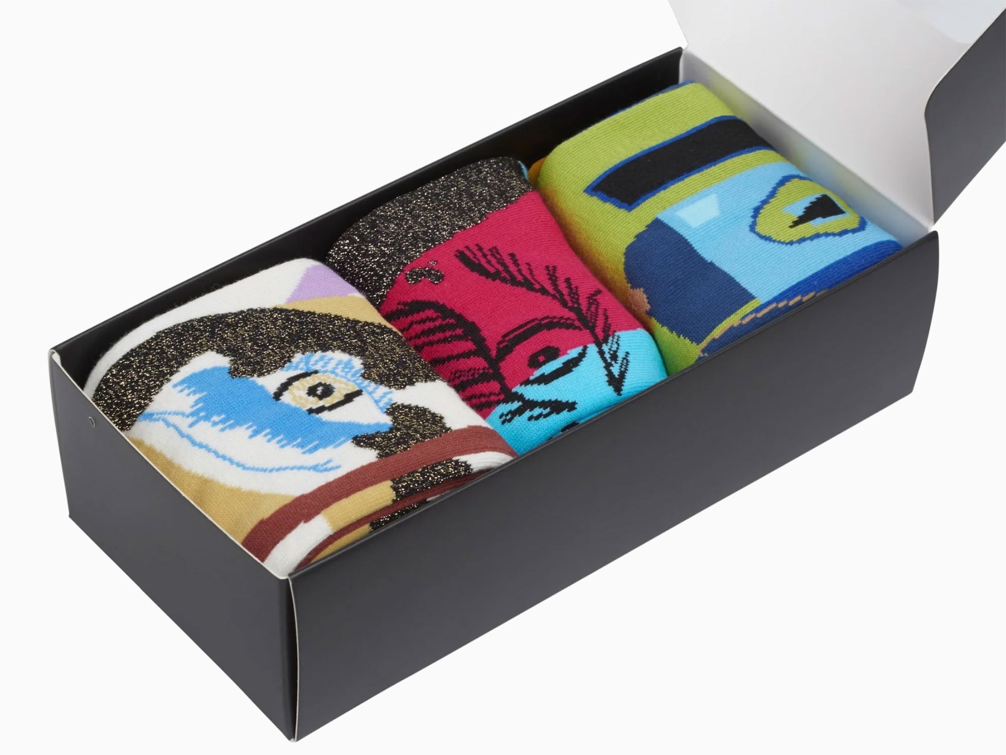 Mickalene Thomas - Boîte à chaussettes en tricot, lot de 3