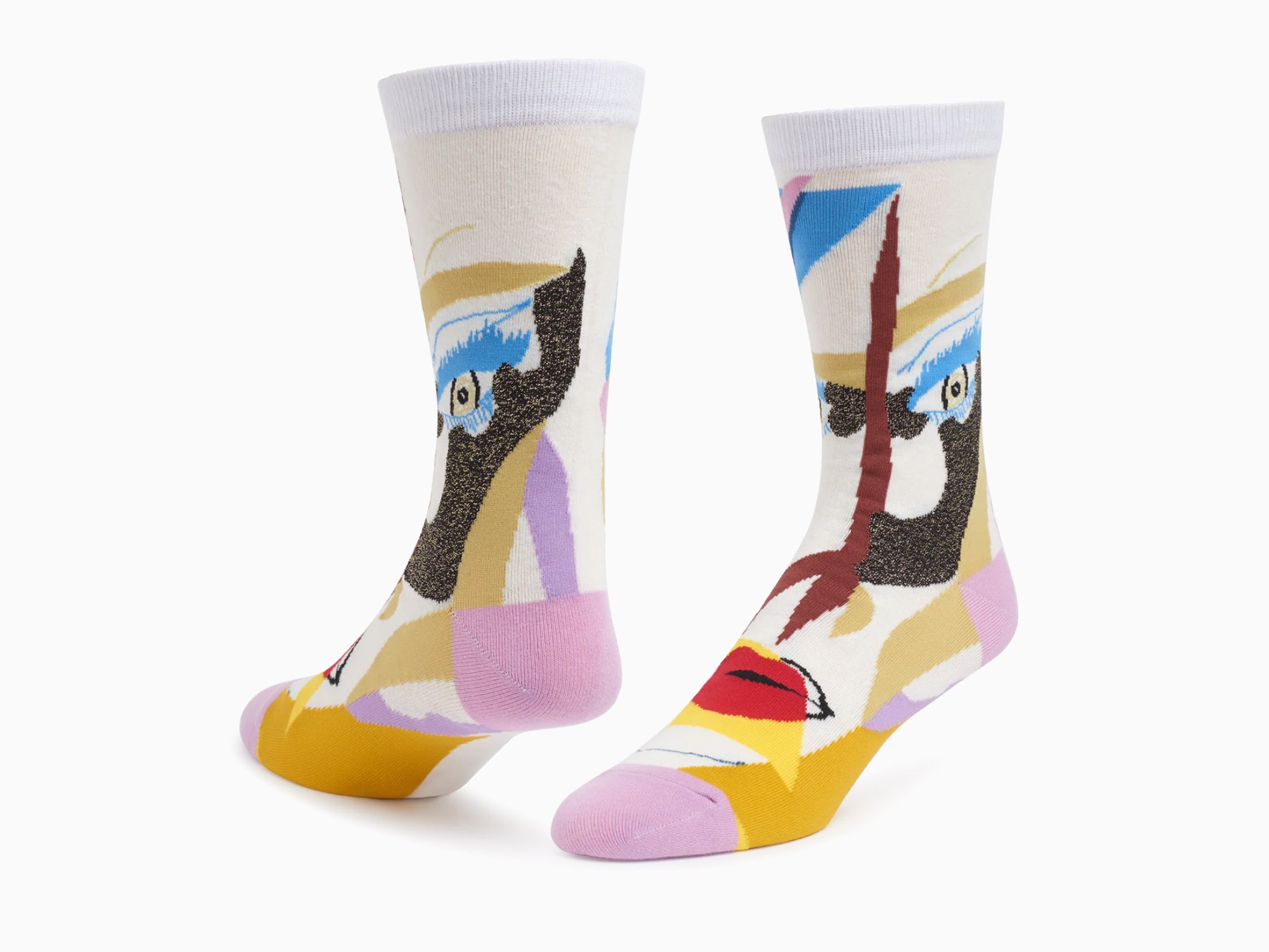 Mickalene Thomas - "Untitled #3" (Sans titre) Chaussettes en tricot Jacquard