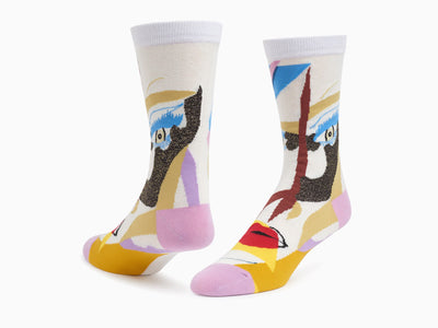 Mickalene Thomas - "Untitled #3" (Sans titre) Chaussettes en tricot Jacquard