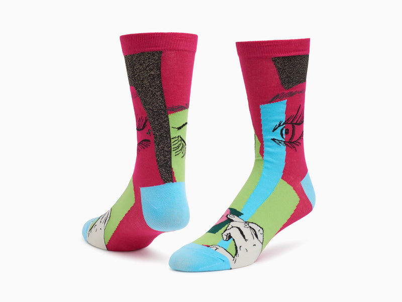 Mickalene Thomas - "Untitled #5" Chaussettes en tricot jacquard