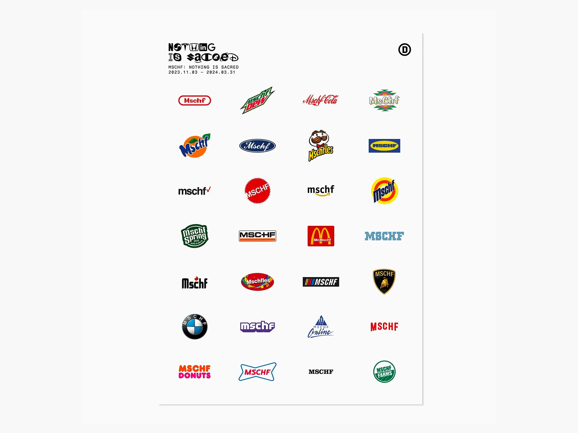 MSCHF - "Nothing is Sacred" (Rien n'est sacré) Poster