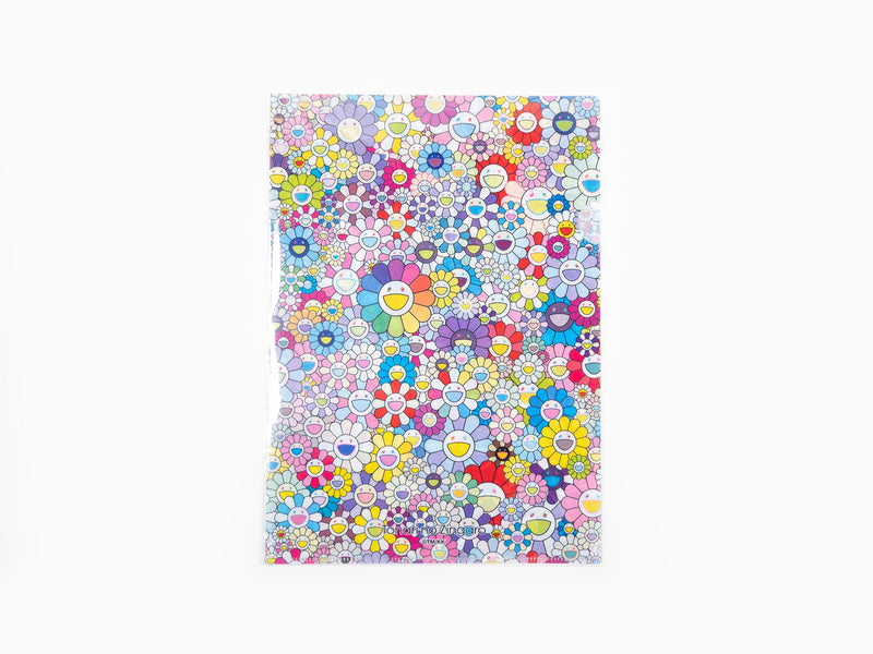Takashi Murakami - Dossier transparent Champ de fleurs multicolore