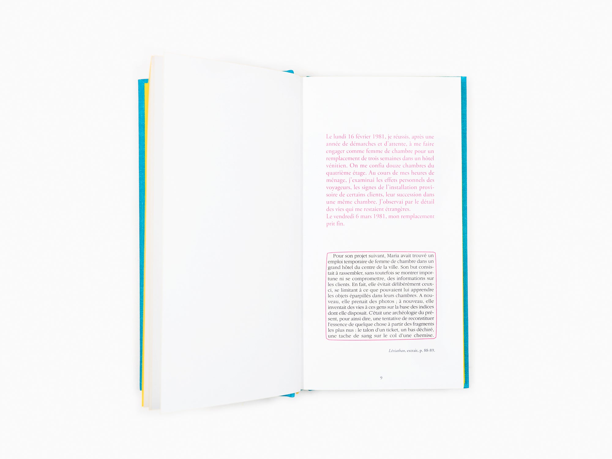 Sophie Calle - L'hôtel (Livre V)