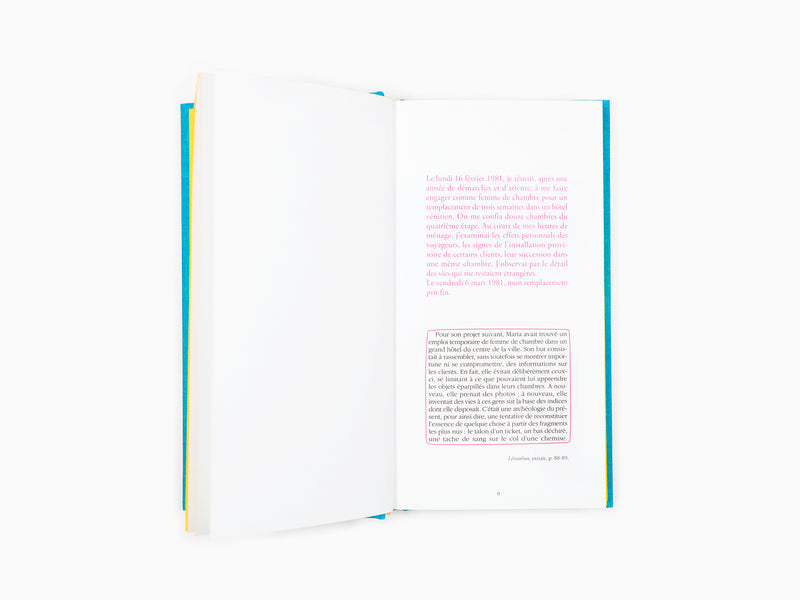 Sophie Calle - L'hôtel (Livre V)