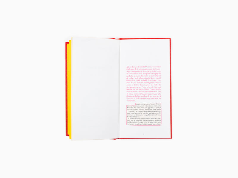 Sophie Calle - Le carnet d'adresses (Livre VI)