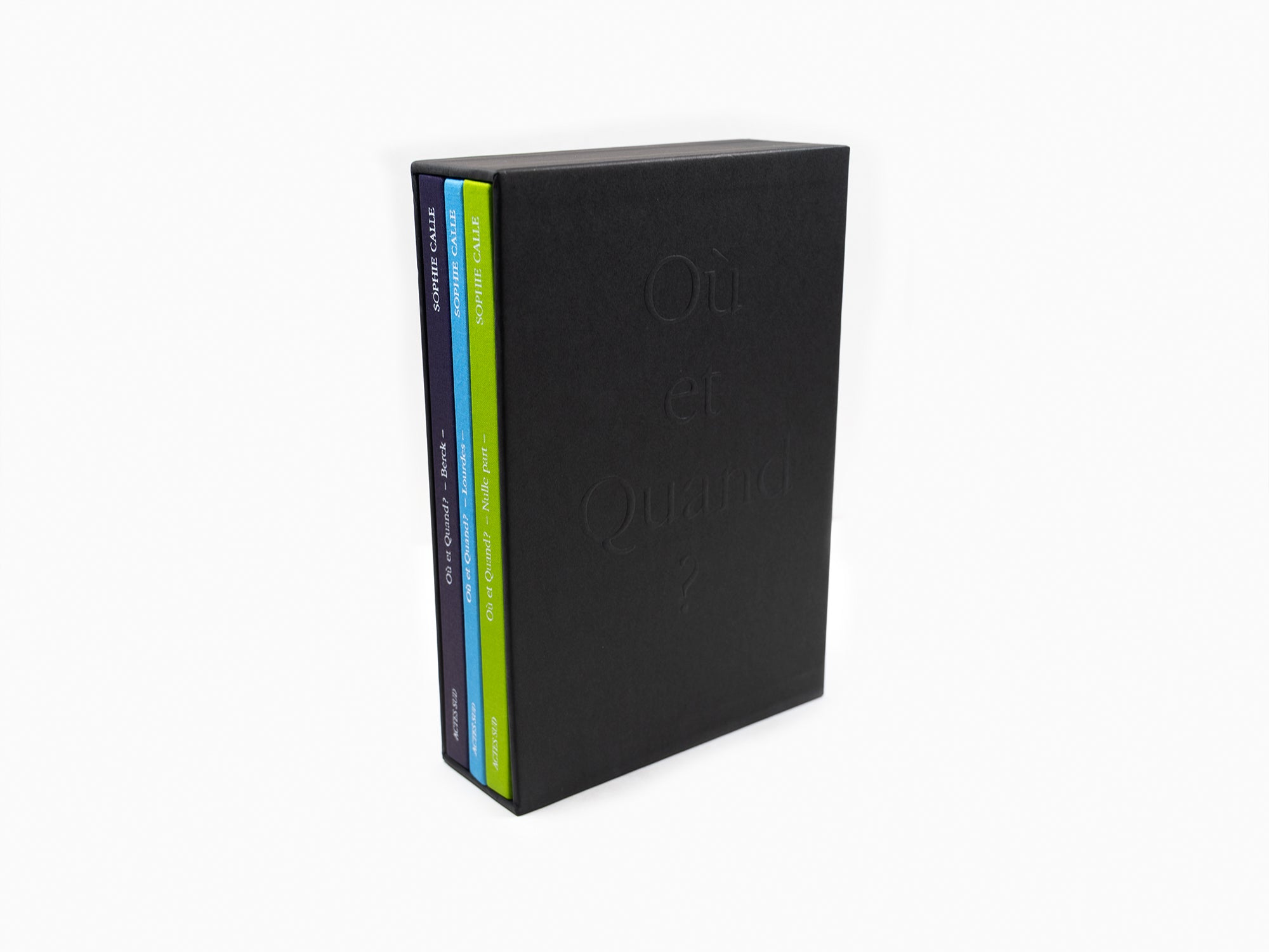 Sophie Calle - Ou et quand ? coffret