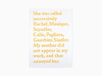 Sophie Calle - Rachel, Monique (version anglaise)