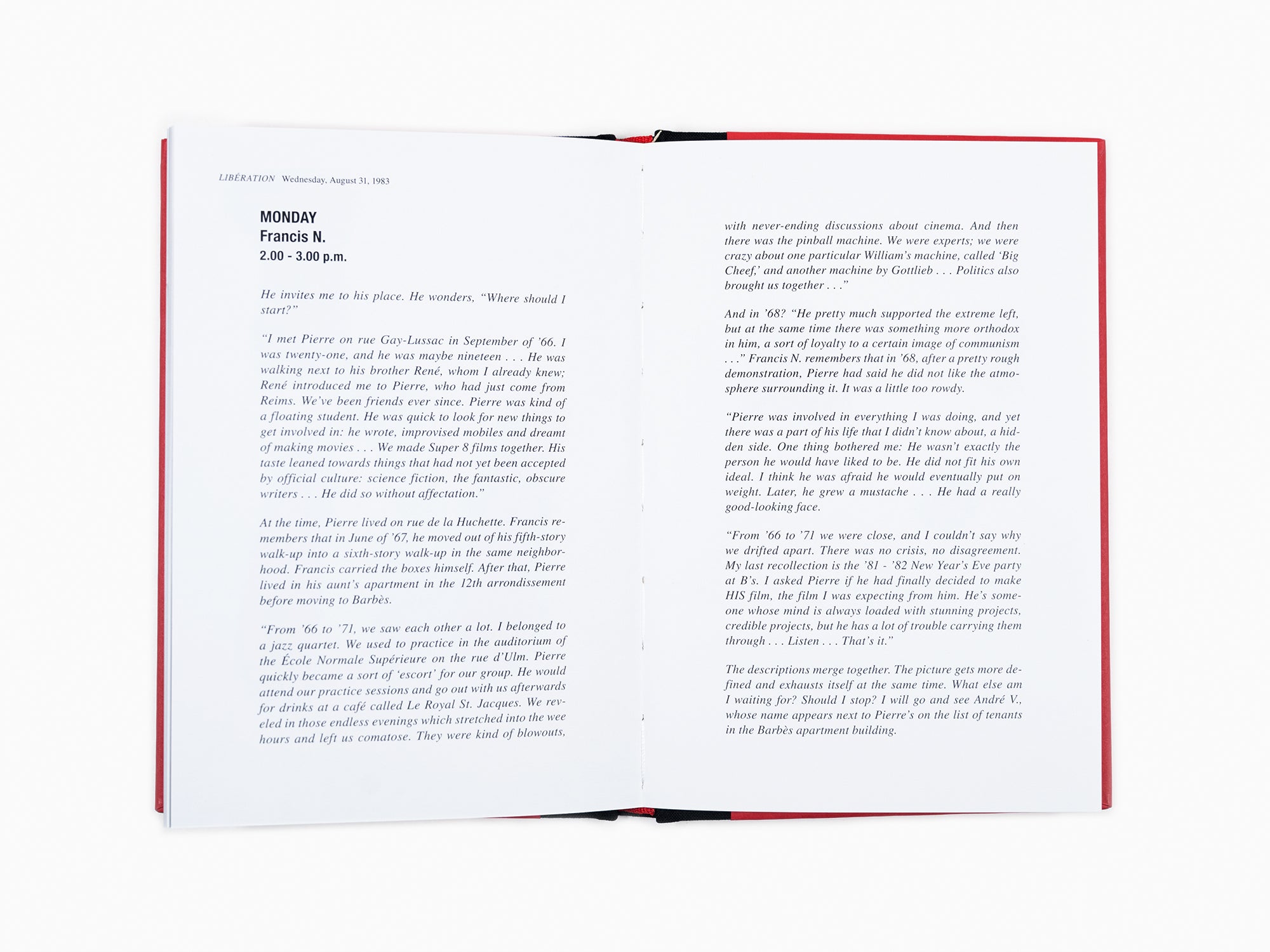 Sophie Calle - Le carnet d'adresses