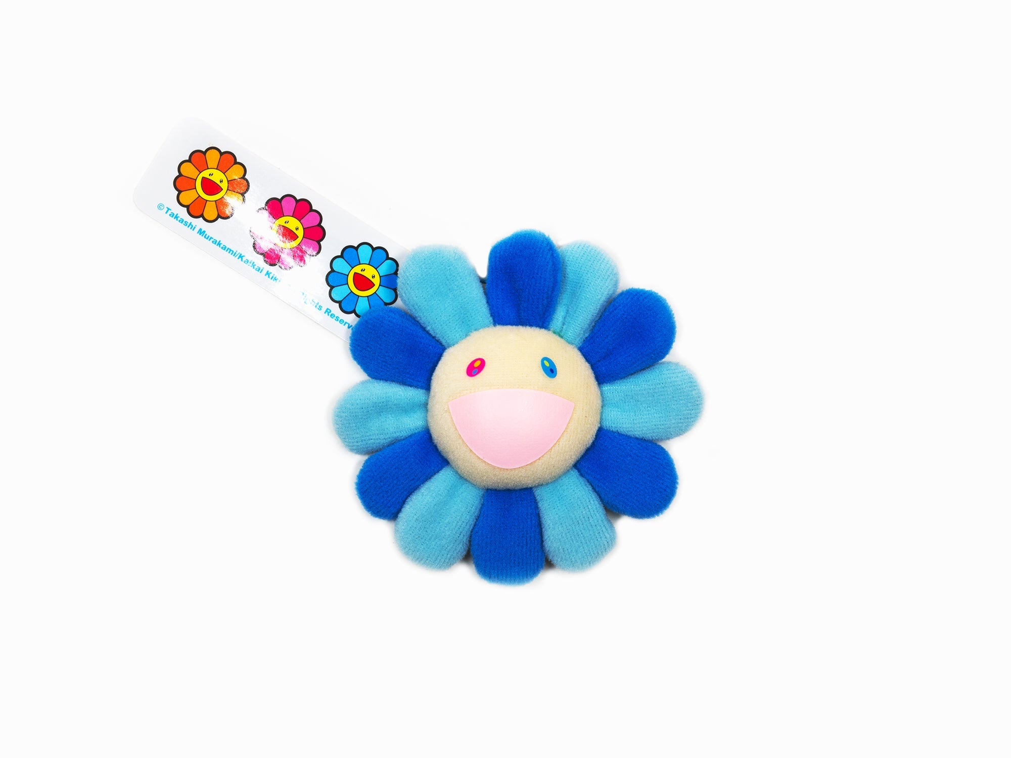 Takashi Murakami - Porte-clés peluche fleur - Bleu et bleu clair