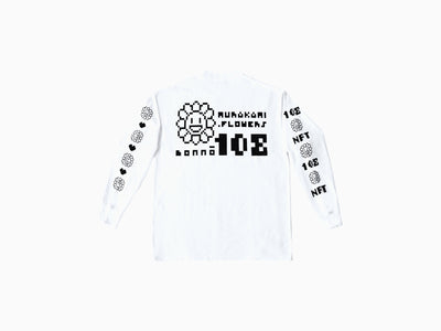 Takashi Murakami - 108 Bonno MURAKAMI.FLOWERS T-shirt à manches longues blanc