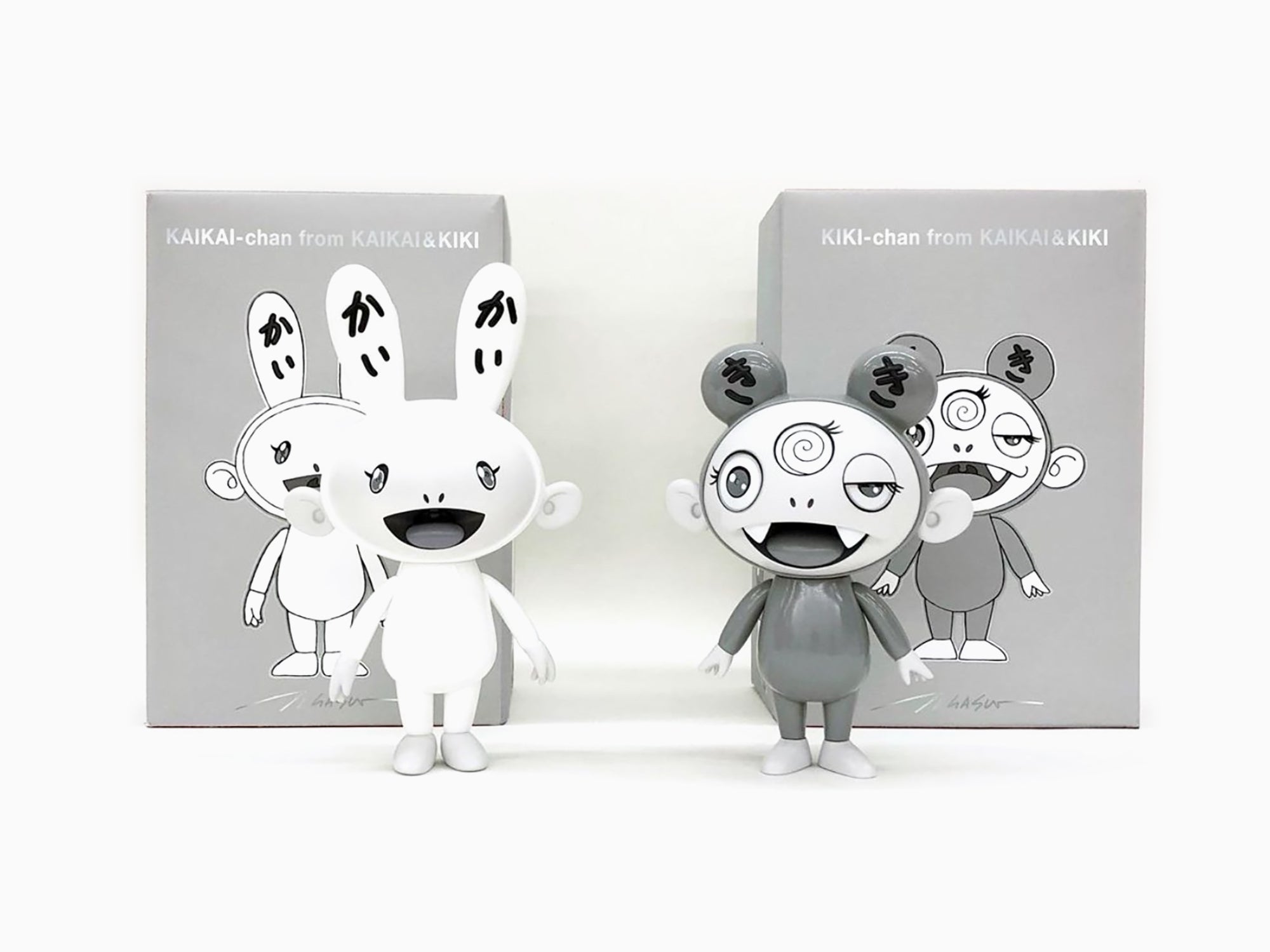 Takashi Murakami - Kaikai & Kiki - Black & White Version (PVC Figure)