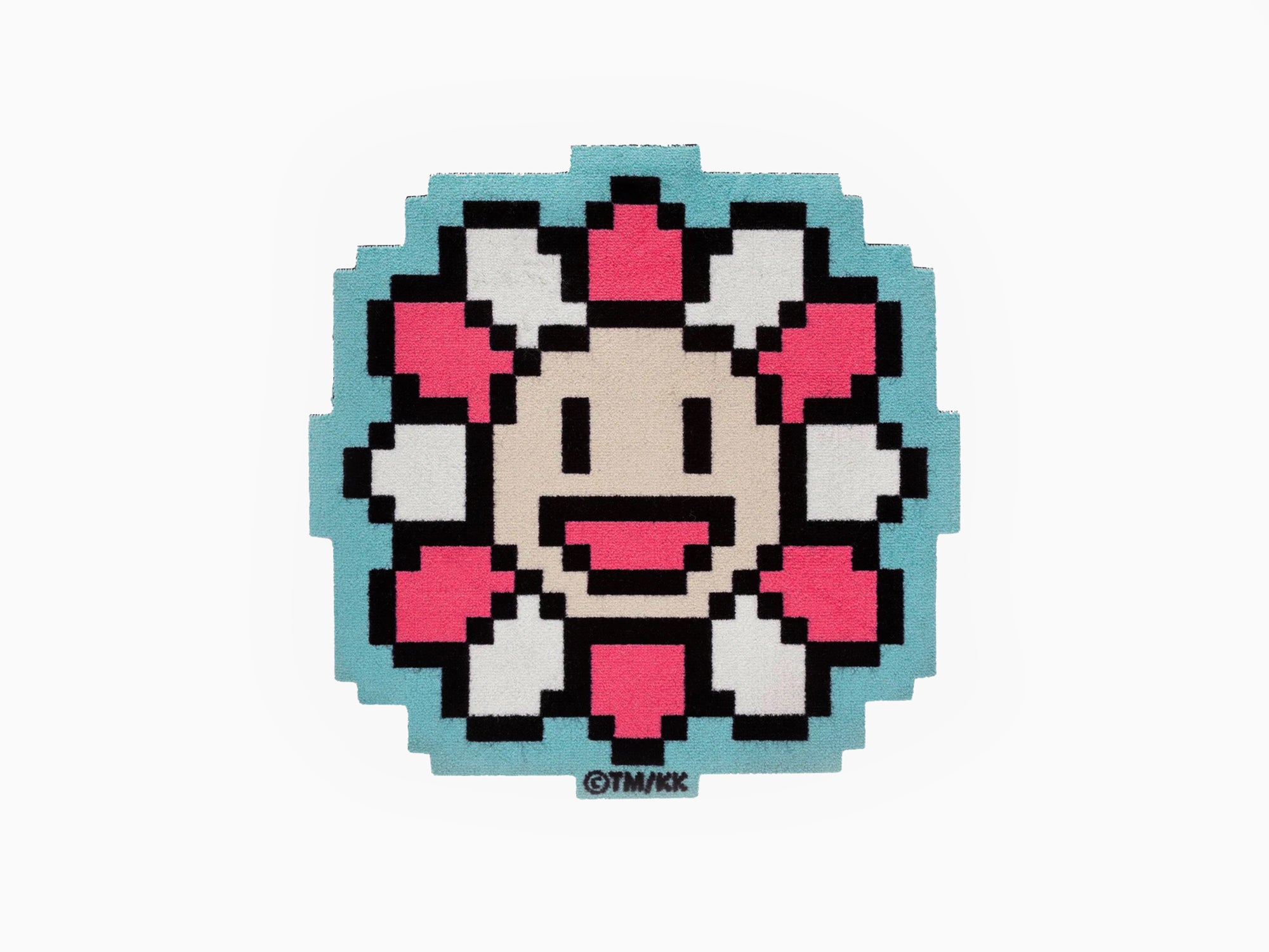 Takashi Murakami - Murakami.Flowers Tapis de sol découpé (Dot Flower #0000)