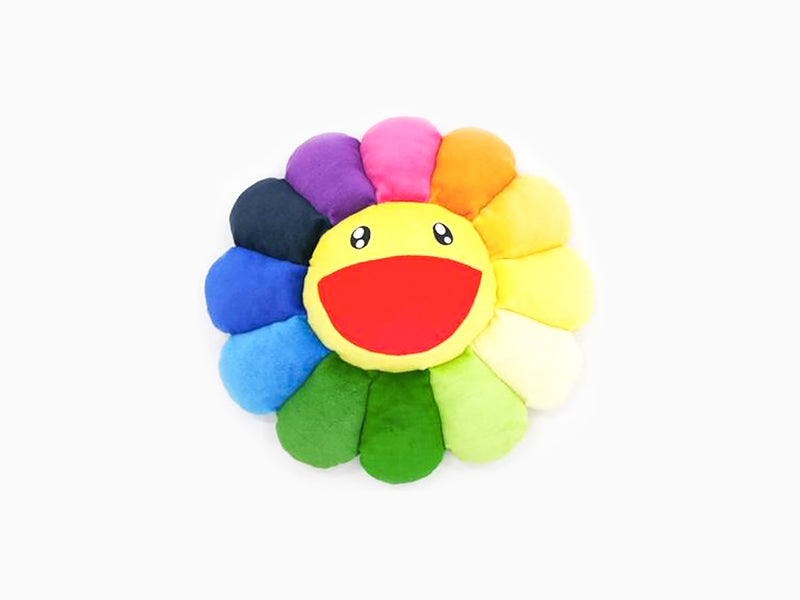 Takashi MURAKAMI - coussin fleur - 1m - Arc-en-ciel