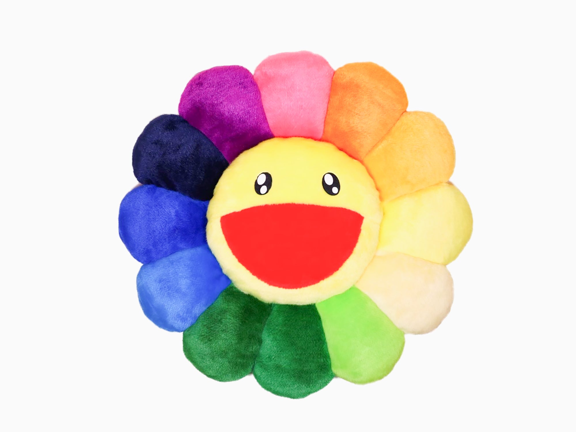 Takashi MURAKAMI - coussin fleur - 60 cm - arc-en-ciel