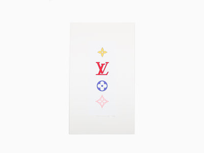 Takashi Murakami - Monogramme coloré SUPERFLAT (blanc)