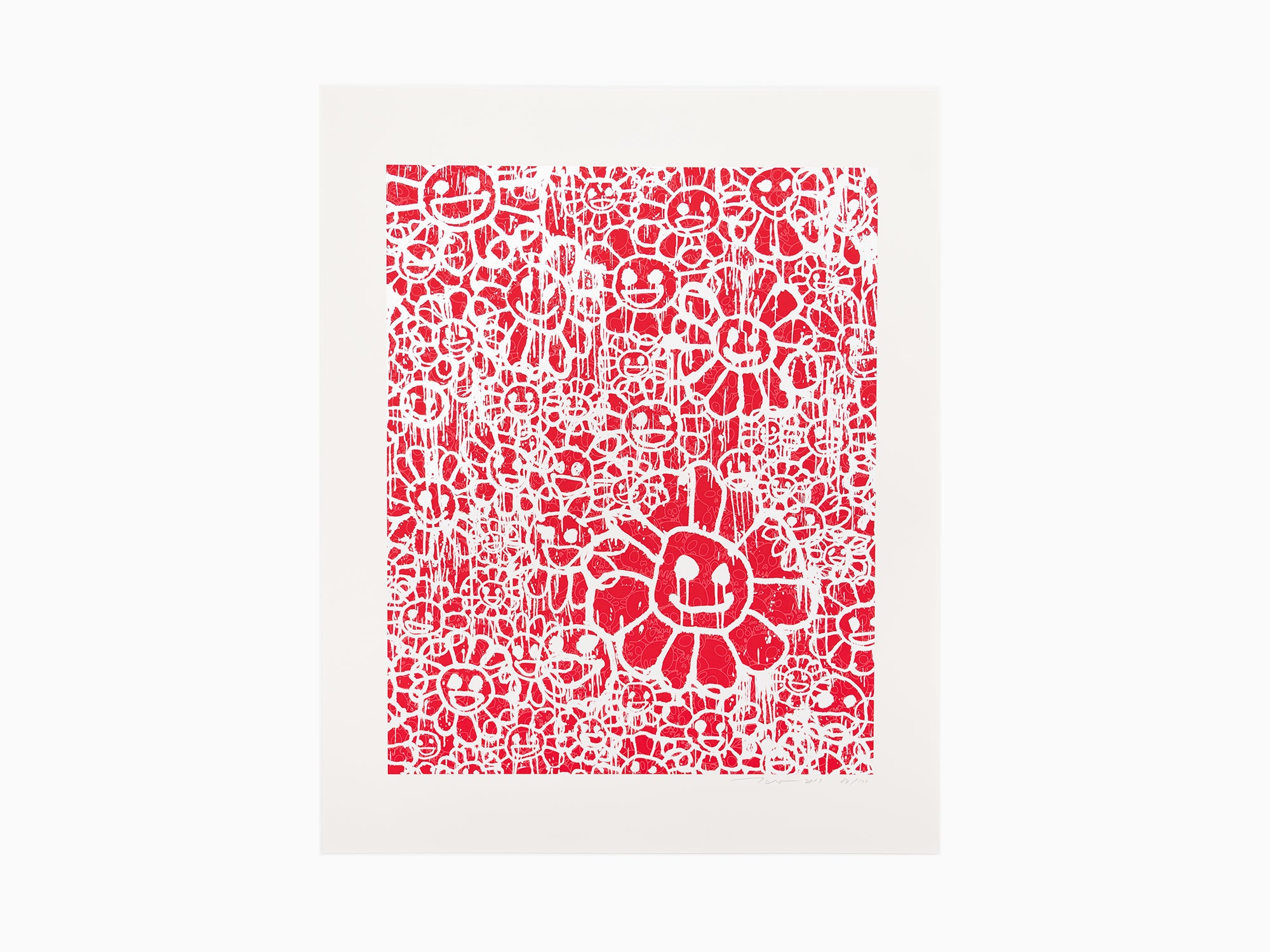 Takashi Murakami x MADSAKI - Flowers B Red (titre provisoire)