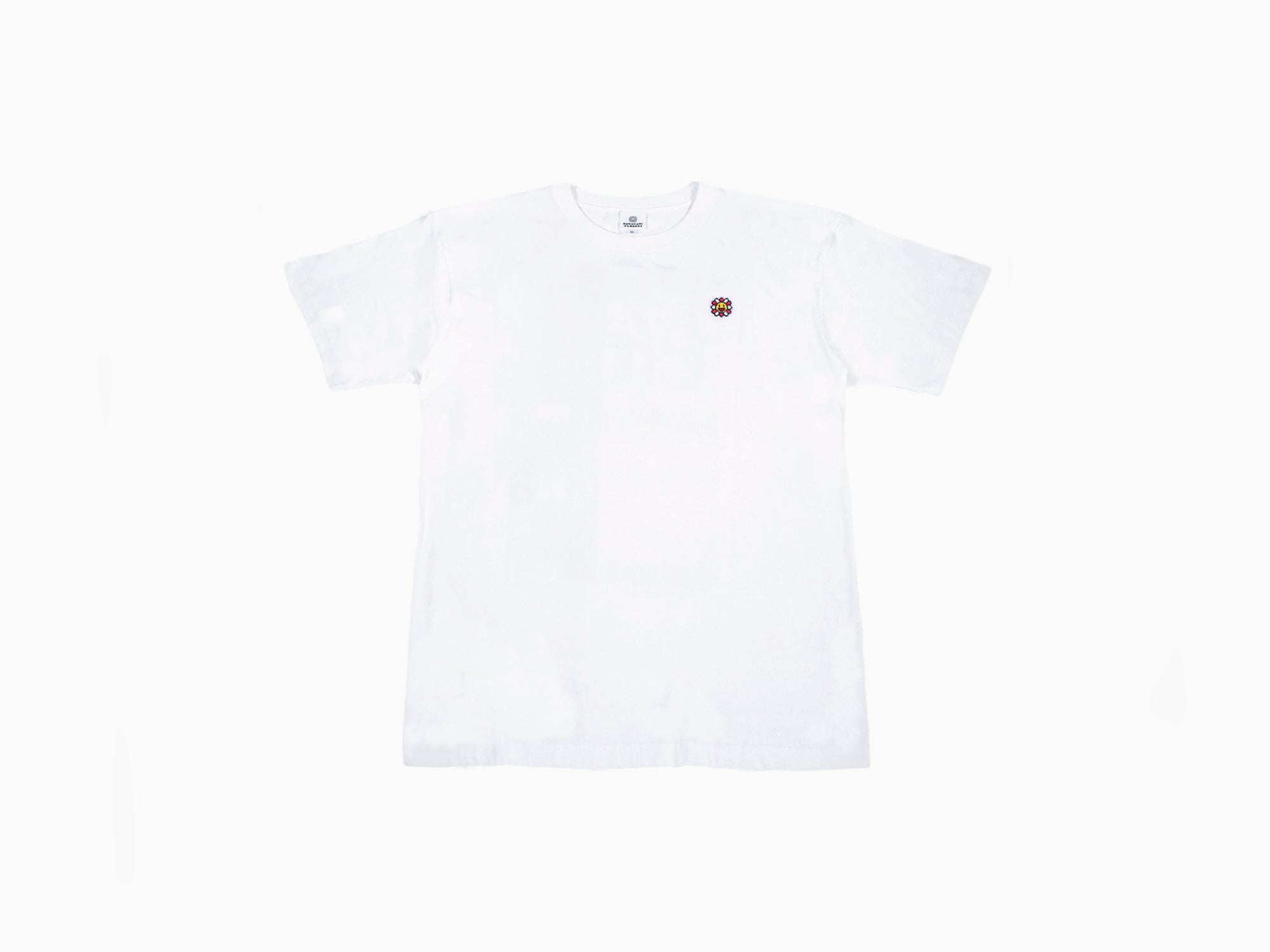 Takashi Murakami - Murakami.Flowers #0000 M.F. Emblem - T-shirt blanc x noir