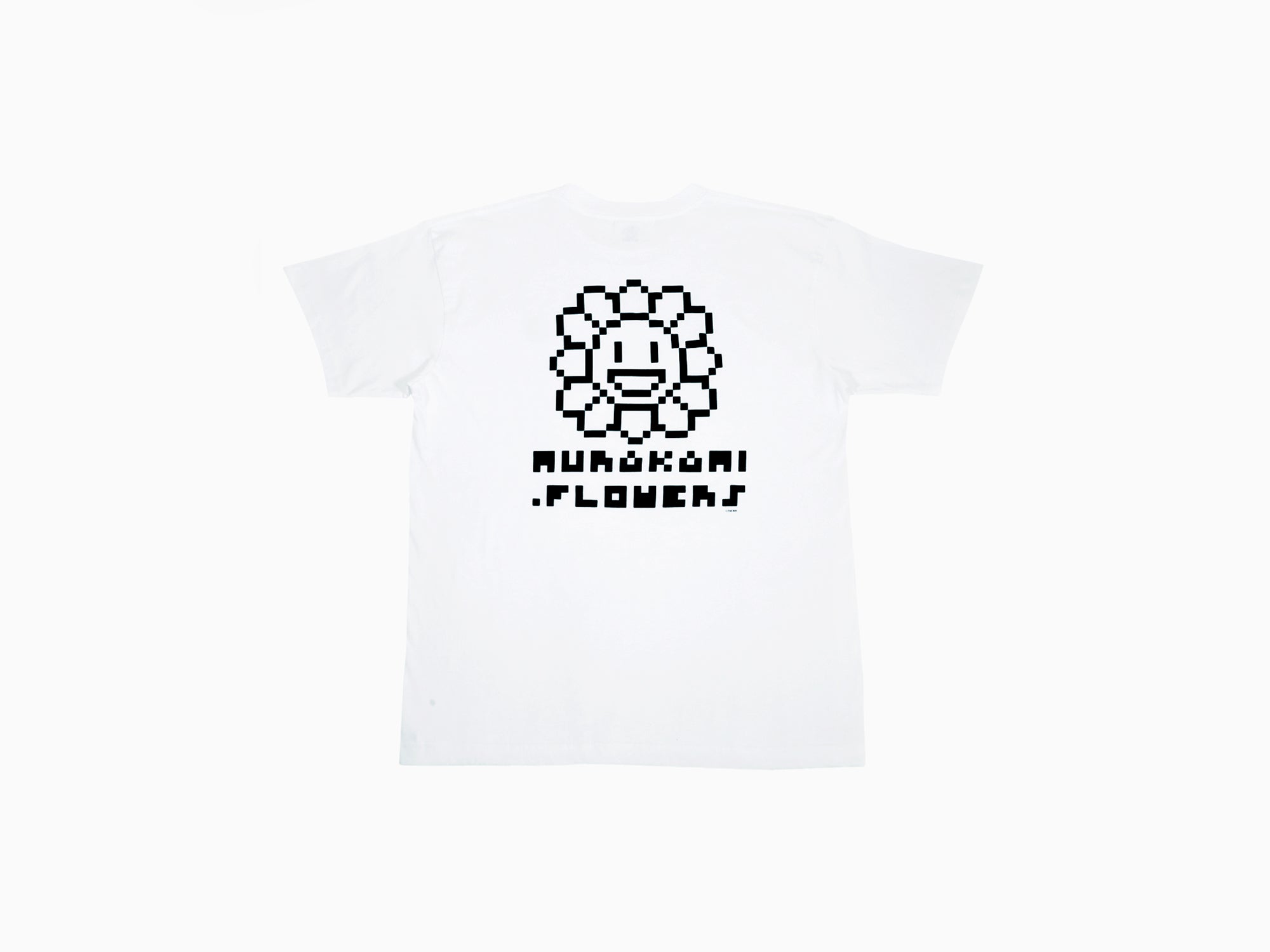 Takashi Murakami - Murakami.Flowers #0000 M.F. Emblem - T-shirt blanc x noir