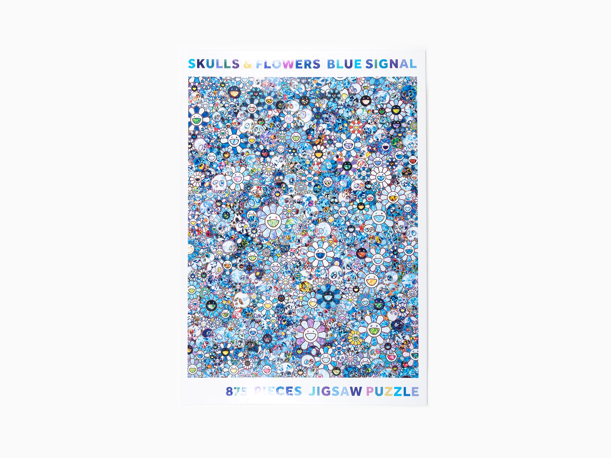 Takashi Murakami - Puzzle SKULLS & FLOWERS BLUE SIGNAL
