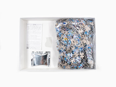 Takashi Murakami - Puzzle SKULLS & FLOWERS BLUE SIGNAL