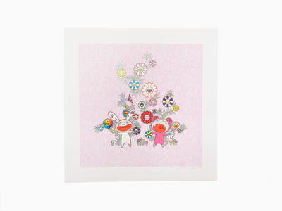 Takashi Murakami - Neige, Lune et Fleur : Fleurs avec Kaikai et Kiki