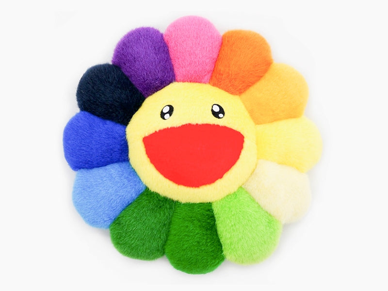Takashi MURAKAMI - coussin fleur - 30cm - arc-en-ciel