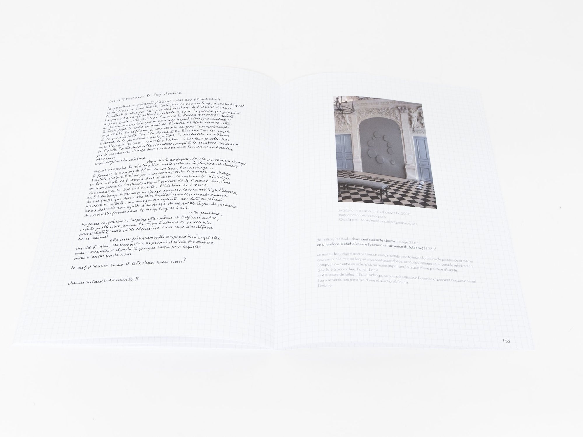 Claude Rutault - Le grand ecart (musée Picasso)