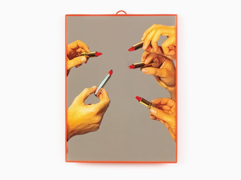 Seletti porte Toiletpaper - miroir Rouges à lèvres (moyen)