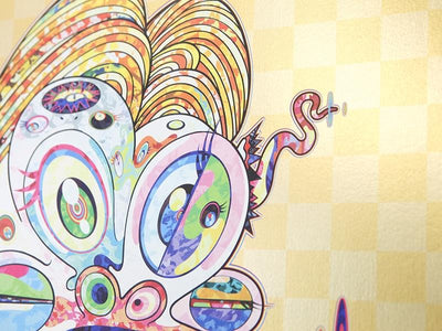 Takashi Murakami - Hommage à Francis Bacon - fond doré (panneau gauche femme)