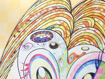 Takashi Murakami - Hommage à Francis Bacon - fond doré (panneau gauche femme)