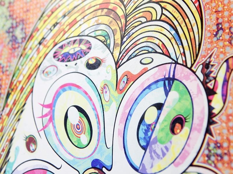 Takashi Murakami - Hommage à Francis Bacon 2 (panneau gauche femme)