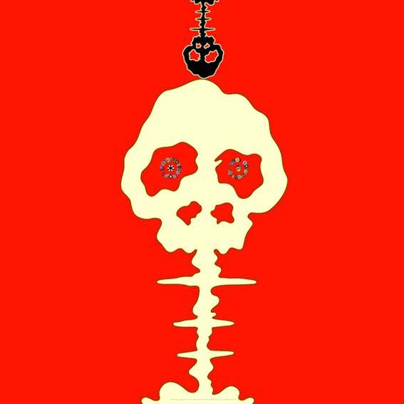 Takashi Murakami - Time Bokan - Missing in the Eyes - Red