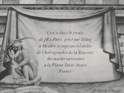 JR - JR au Louvre, 2016 (gravure / chalcographie)