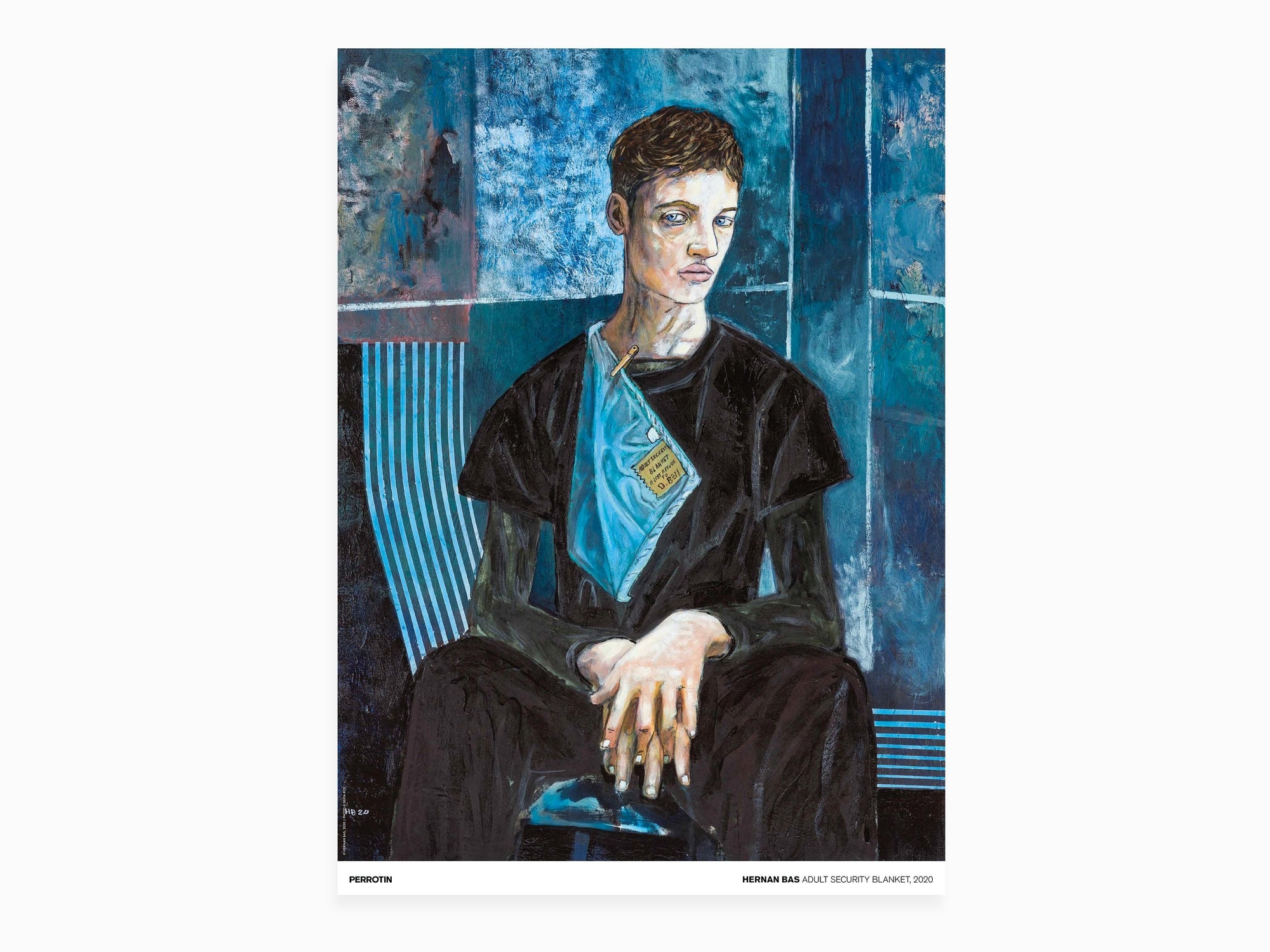 Hernan Bas - Adult security blanket, 2020 (poster signé)